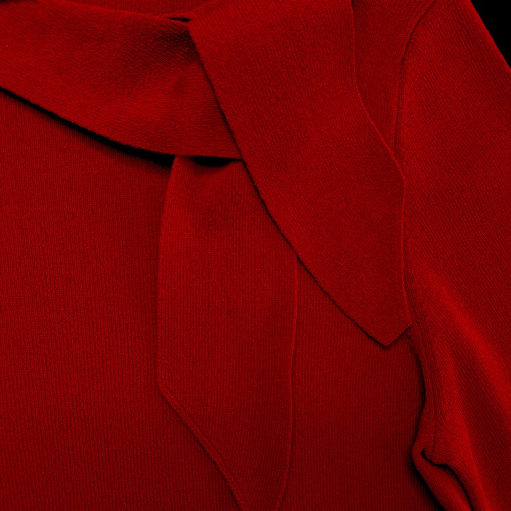 Ann Taylor Red Sweater 3/4 sleeve